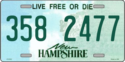 NH license plate 3582477