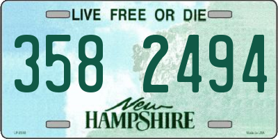 NH license plate 3582494