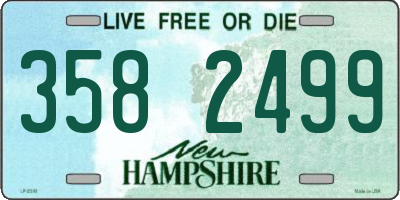 NH license plate 3582499