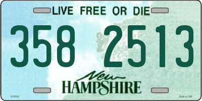 NH license plate 3582513