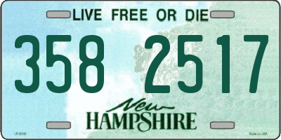 NH license plate 3582517