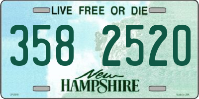 NH license plate 3582520