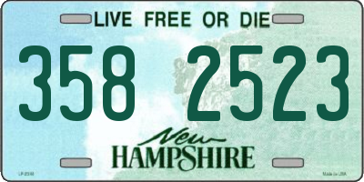 NH license plate 3582523