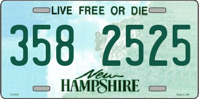 NH license plate 3582525
