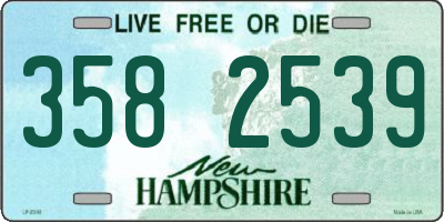 NH license plate 3582539