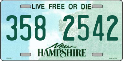 NH license plate 3582542