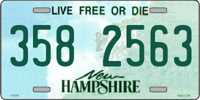 NH license plate 3582563
