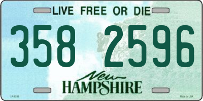 NH license plate 3582596