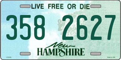 NH license plate 3582627