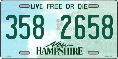 NH license plate 3582658