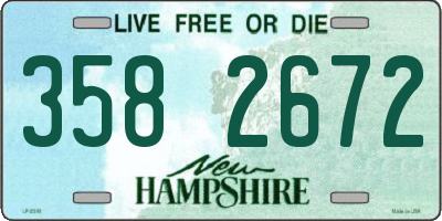 NH license plate 3582672