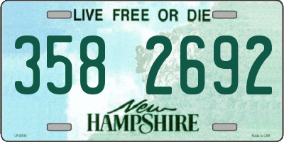 NH license plate 3582692