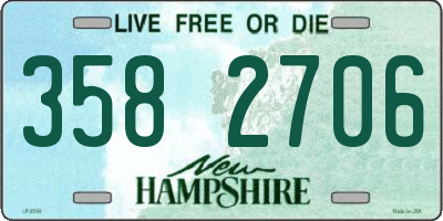 NH license plate 3582706