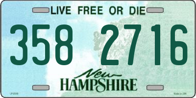 NH license plate 3582716