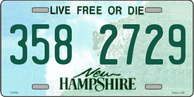 NH license plate 3582729