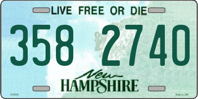 NH license plate 3582740