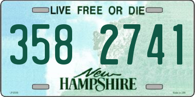 NH license plate 3582741