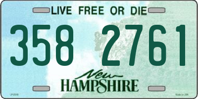 NH license plate 3582761