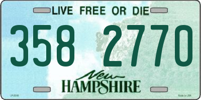 NH license plate 3582770