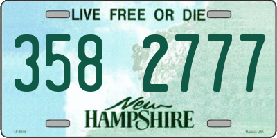NH license plate 3582777
