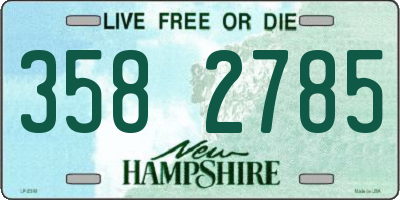 NH license plate 3582785