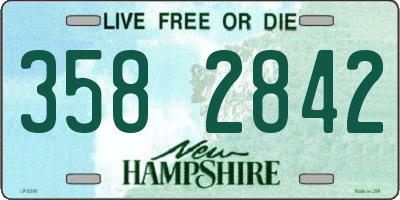 NH license plate 3582842