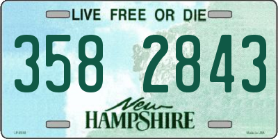 NH license plate 3582843
