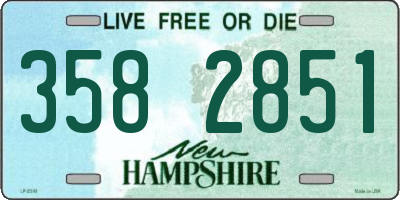 NH license plate 3582851