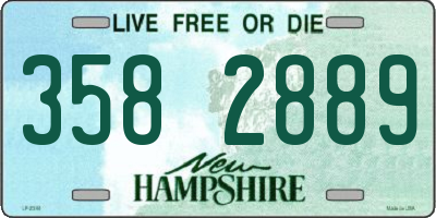NH license plate 3582889