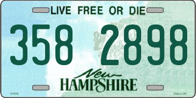 NH license plate 3582898