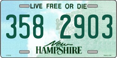 NH license plate 3582903