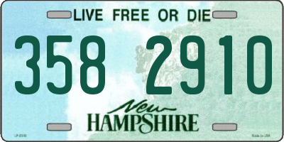 NH license plate 3582910