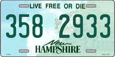 NH license plate 3582933