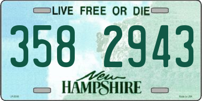 NH license plate 3582943