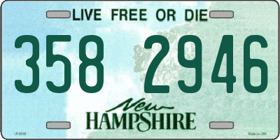 NH license plate 3582946