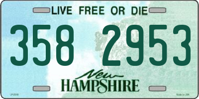 NH license plate 3582953