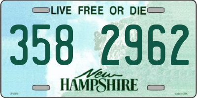 NH license plate 3582962