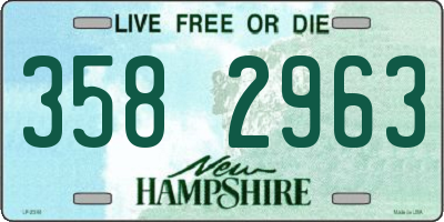 NH license plate 3582963