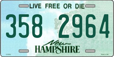 NH license plate 3582964