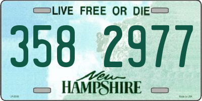 NH license plate 3582977