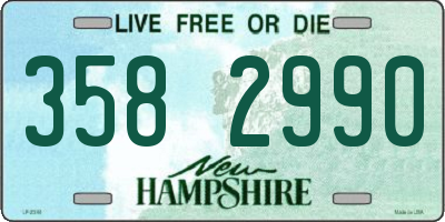NH license plate 3582990