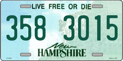 NH license plate 3583015