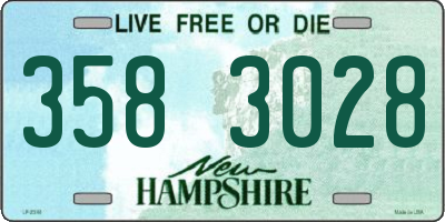 NH license plate 3583028