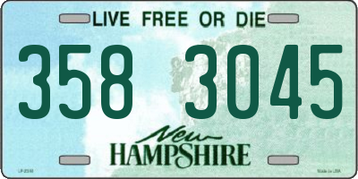 NH license plate 3583045