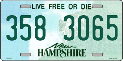 NH license plate 3583065
