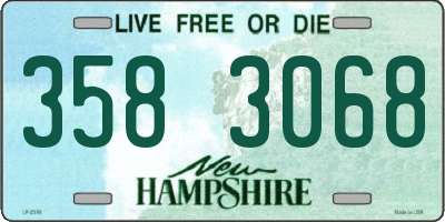 NH license plate 3583068