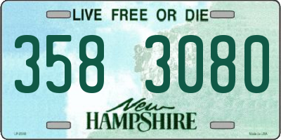 NH license plate 3583080