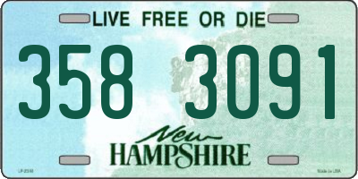 NH license plate 3583091