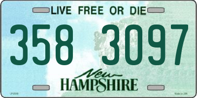 NH license plate 3583097