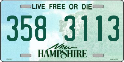 NH license plate 3583113